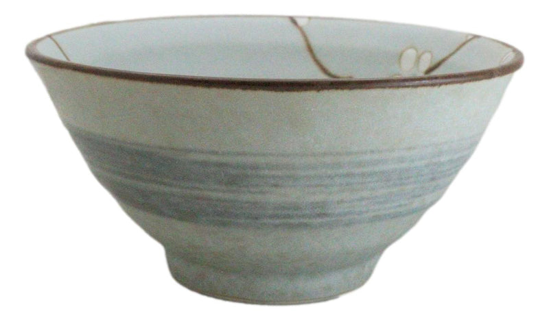 Made In Japan Ceramic Soushun Sakura Cherry Blossoms Rice Soup Bowls Set 12oz