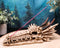 Ancient Fossil Dragon Head Skeleton Incense Burner Statue Prehistoric Dinosaur