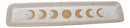 Cream White Ceramic Celestial Astrology Moon Phase Incense Catcher Holder Dish
