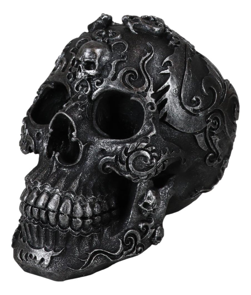 Gothic Black El Diablo Inferno Fire Tattoo Devil Hell Dragon Skull Figurine