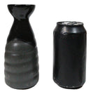 Pack Of 6 Twilight Black And Grey Waterfall Japanese Wine Sake Tokkuri Flask