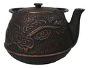 Bonrze Oriental Dragon Design Large Cast Iron Tetsubin Teapot 40oz Tea Pot