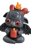 Wicca Occult Pentagram Baphy The Sabbatic Baby Goat Baphomet Ritual Figurine