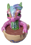 Ruth Thompson Artisan Cappuccino With Frankie Wyrmling Dragon In Cup Figurine