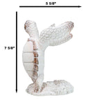 Nautical Marine Distressed Antique White Sea Turtle Wine Bottle Holder Figurine