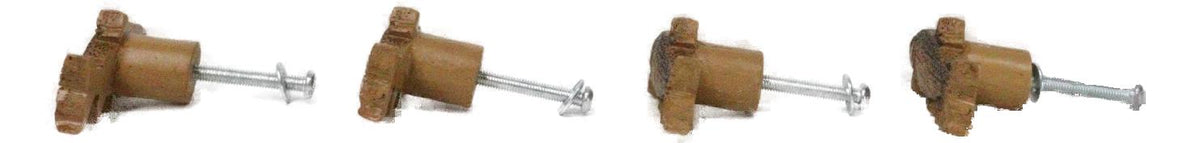 Set Of 4 Western Nautical Marine Trout Fish Faux Wooden Cabinet Door Pull Knobs