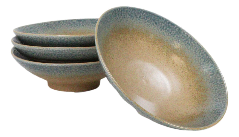Pack Of 4 Blue River Ao Nagashi Collection Large Ramen Soup Dinner Bowl 36oz
