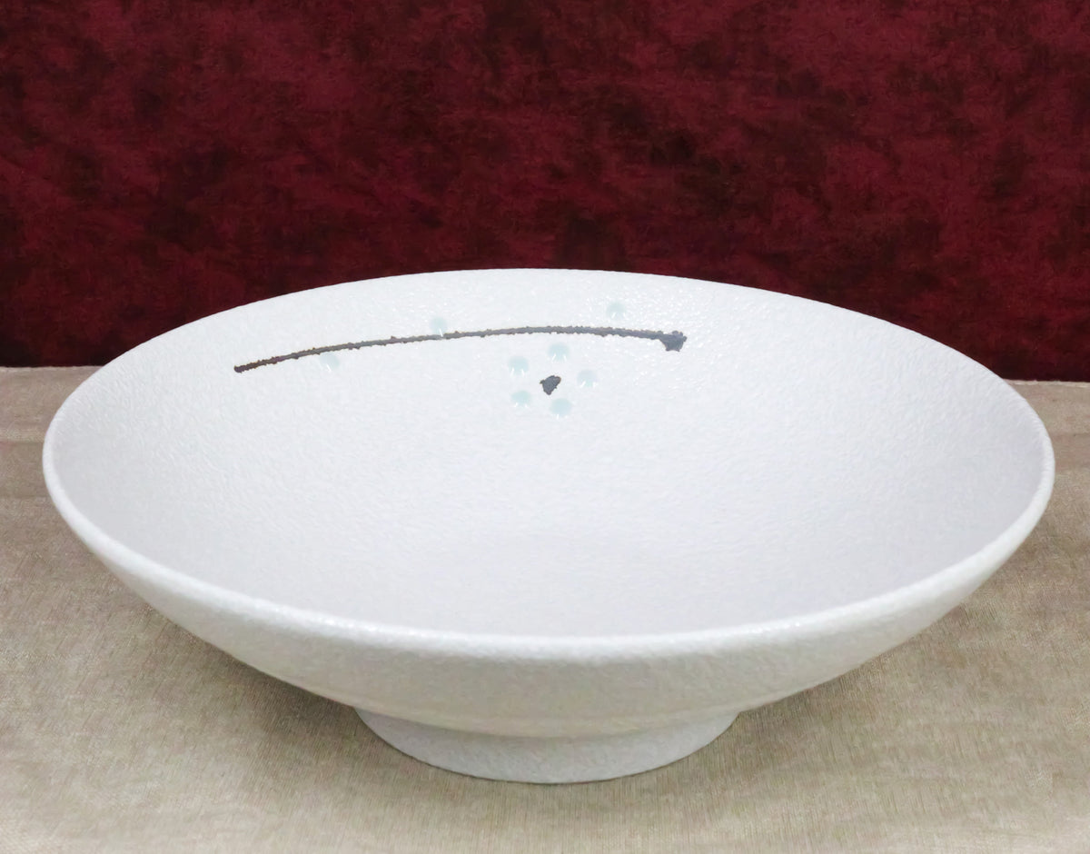 Pack Of 4 Ceramic Yukino Hana Collection Large Ramen Soup Dinner Bowls 36oz
