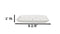 Pack Of 12 Ceramic White Neta Zara Sushi Case Plates With Drip Holes 8" By 4"