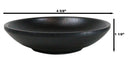 Pack Of 6 Black Silk Melamine Round Curved Appetizer Sides Banchan Plates 4.75"D