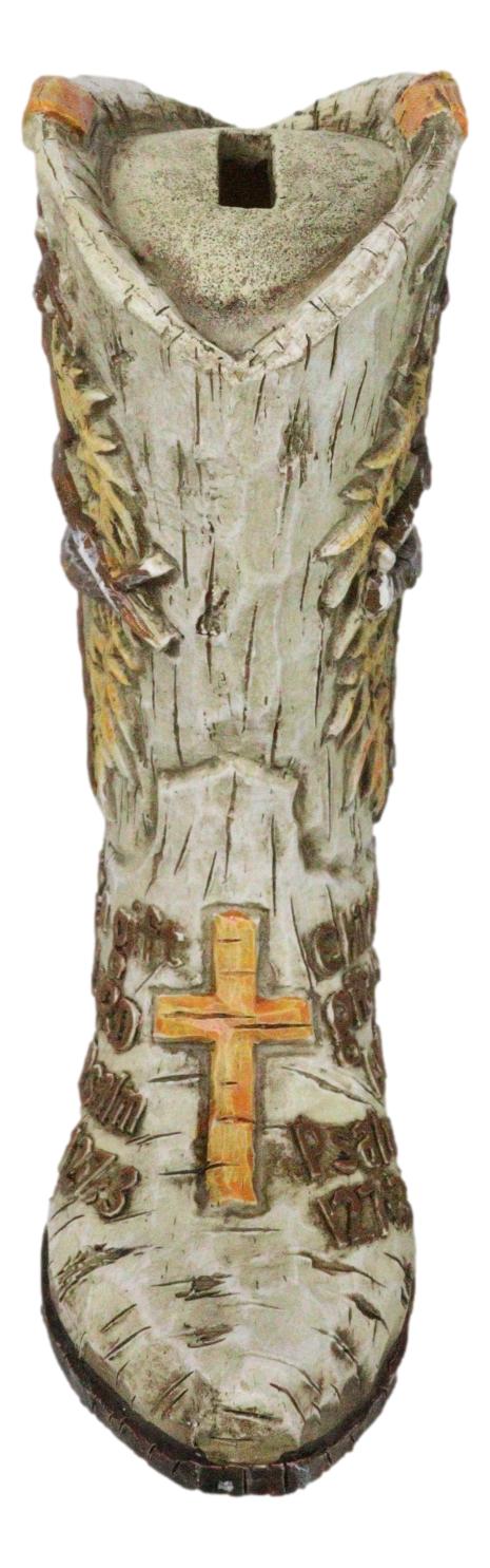 Western Spike Nail Ichthys Fish Crown Of Thorns Jesus Cowboy Boot Money Bank