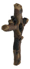 Western Playful Climbing Black Bear Cubs With Mama Bear Faux Tree Log Wall Cross