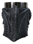 Faux Stone Gothic Horned Dragon Gargoyle Behemoth 16oz Coffee Mug Tankard Cup