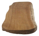 Small Bohemian Rustic Live Edge Teak Wood Charcuterie Cheeseboard 15"L