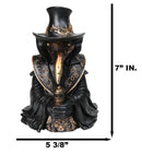 Bubonic Plague Doctor With Raven Mask Holding Potion Backflow Incense Burner