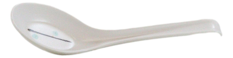 Pack Of 6 Yukino Hana Frostflake Jade Melamine Asian Style Soup Spoons 6.25"L