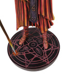 Fire Elemental Horned Sorceress Demoniac With Staff Pentagram Hellfire Figurine