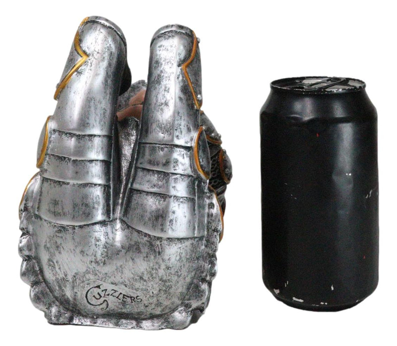 Royal Knight Suit of Armor Wine Guzzler Holder Kitchen Decor Resin Figurine