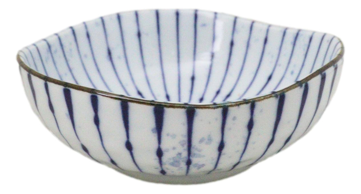 Pack Of 6 Fubuki Tokusa Made In Japan Round Flair Small Shallow Bowls 11oz