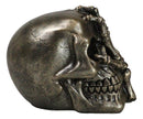 Day of The Dead Faux Bronze Hand Over Face Gesture Skull Figurine Macabre Humor