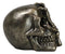 Day of The Dead Faux Bronze Hand Over Face Gesture Skull Figurine Macabre Humor
