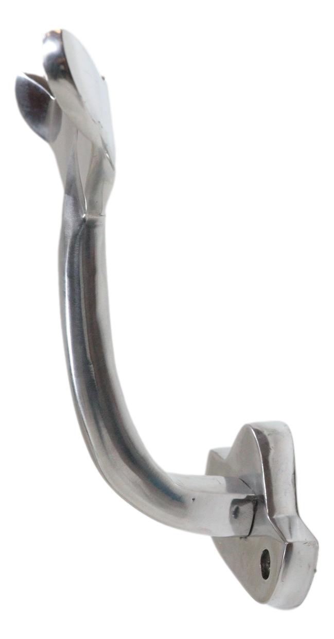 Nickel Plated Aluminum Nautical Baleen Blue Whale Tail Wall Coat Hook Hanger