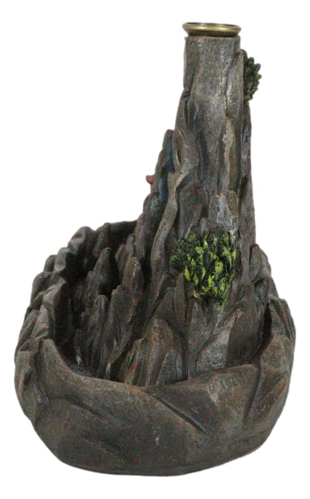 Feng Shui Zen Mountain Range Buddhist Pagoda Temple Backflow Cone Incense Holder