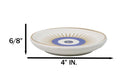 Wicca Metaphysical Blue All Seeing Eye of Providence Round Incense Holder Dish