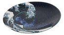 The Great Wave Of Kanagawa Mount Fuji Round Appetizer Or Dessert Plates 5" D