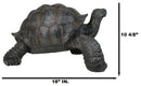 Realistic Marine Lifelike Galapagos Giant Tortoise Turtle Large Statue 18"L