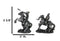 Set of 12 Medieval Armored Cavalry Horse Knights in Suit of Armor Figurines