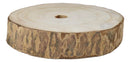 Pack Of 6 Unfinished Natural Wood Slices With Bark 6.25"D DIY Arts And Crafts
