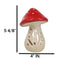 Whimsical Cottage Magic Red Toadstool Mushroom Ceramic Votive Candle Holder