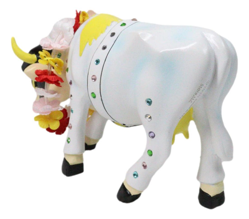 Cow Parade King of Rock N Roll Cow In White Jumpsuit Collector's Figurine