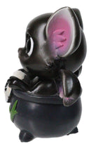 Black Onyx Drake Potion Pals Small Baby Dragon Imp Sitting in Cauldron Figurine