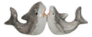Ebros Ceramic Ocean Marine Great White & Hammerhead Sharks Salt Pepper Shakers