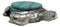 Marine Faux Antiqued Silver Sea Turtle With Turquoise Shell Round Coaster Set