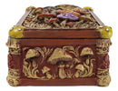 Witchcraft Toadstool Mushrooms Forest Wicca Ornate Tarot Cards Trinket Box