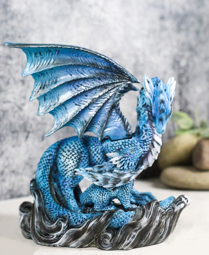 Eternal Guidance Mother Air Elemental Dragon with Baby Hatchling Figurine