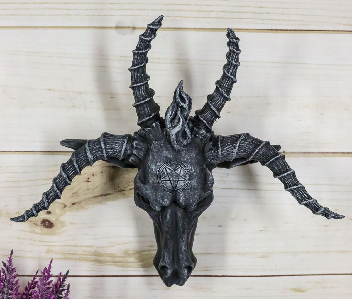 Ebros Eliphaz Levi Sabbatic Goat Baphomet Wall Plaque 8.5" Wide Collectible - Ebros Gift
