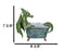 Amy Brown Whimsical Green Diva Dragon Immersing In Bubbly Bath Tub Figurine