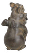 Rustic Country Hog Heavens Whimsical Angel Winged Pig Couple Dancing Figurine