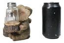 Elephant Couple with Intertwined Trunks Glass Salt and Pepper Shakers Holder