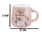 Pastel Pink Whimsical Unicorn Rainbow Shooting Star Mug With Spoon And Lid