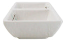 Pack Of 6 Yukino Hana Snowflakes Melamine 2 Partition Condiments Sauce Dishes