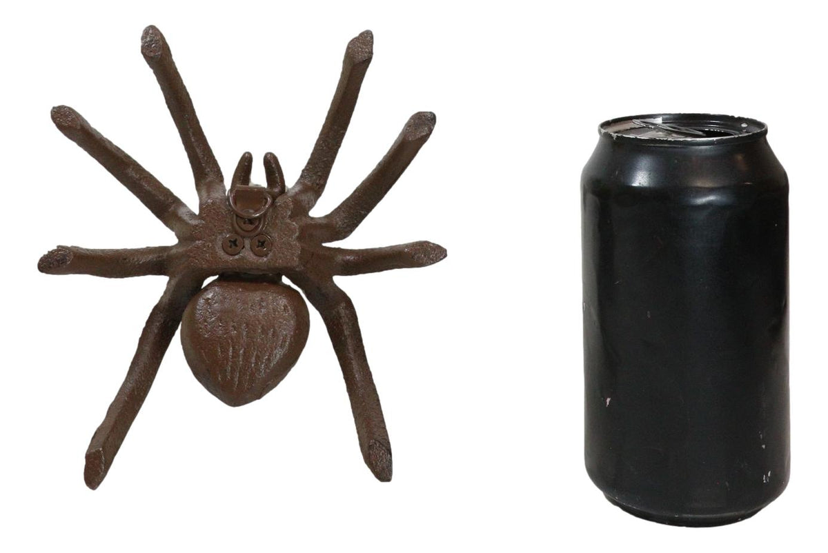 Cast Iron Bronze Finished Arachnid Spider Metal Wall Or Desktop Decor Sculpture