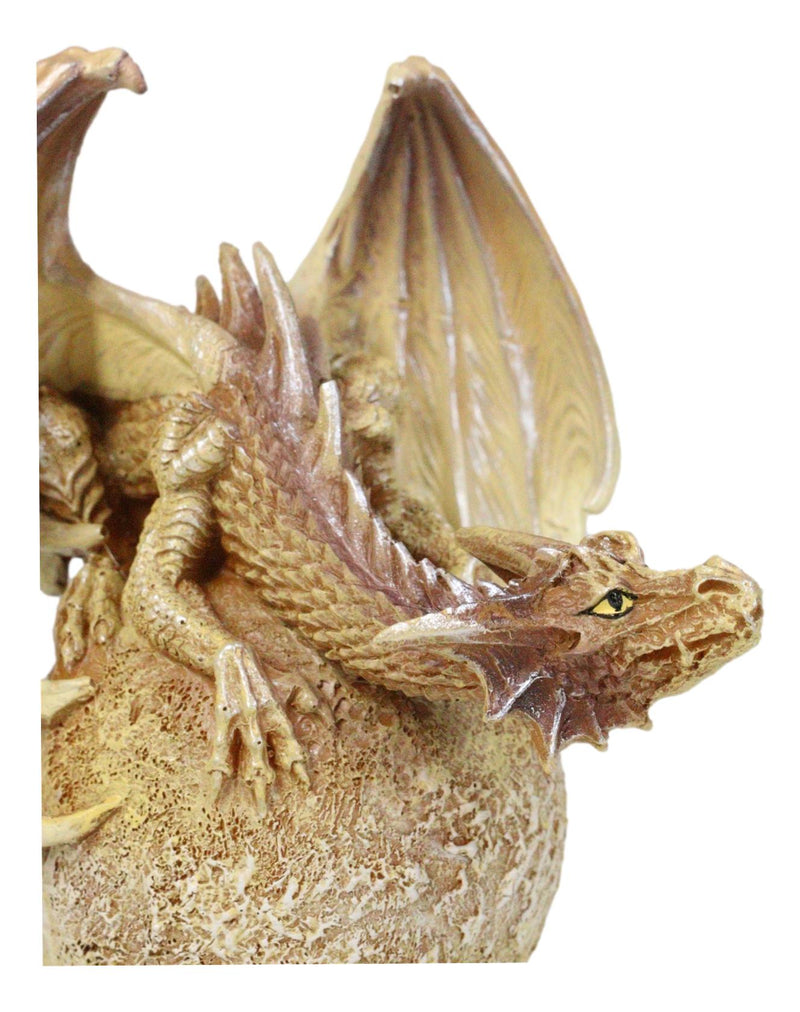 Celestial Solar Galaxy Planet Venus Terrestrial Guardian Orange Dragon Figurine