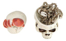 Wicca Gothic Toadstool Mushrooms And Fungi Skull Decorative Trinket Box Figurine