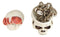 Wicca Gothic Toadstool Mushrooms And Fungi Skull Decorative Trinket Box Figurine
