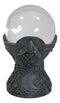 Wicca Sacred Moon Triple Goddess Mother Maiden Crone Pentagram Gazing Glass Ball